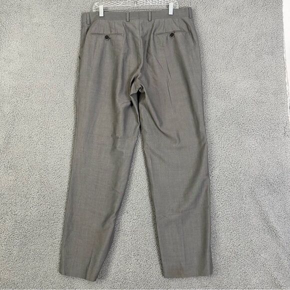 Madison Dress Pants Mens 36x31 Gray Flat Front Slacks - Picture 5 of 11